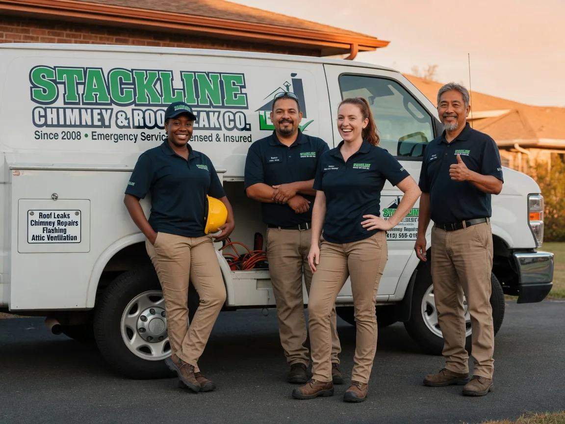 Chimney flashing repair company in Combined Locks, WI
